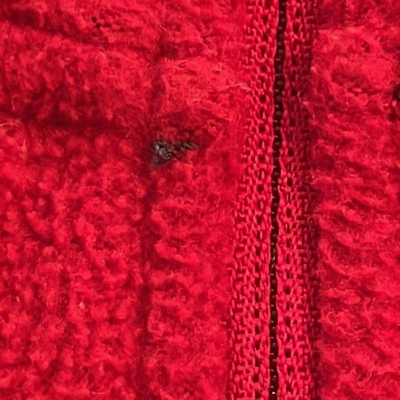 Alo Yoga Red Gray Pullover Fleece 1/4 Zip Jacket Womens Size Medium - Picture 5 of 12